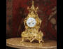 Large French Gilt Brass Rococo clock by Vincenti antique clock