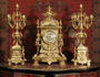 Antique Clock Set - Very Large and Stunning Quality Classical Brass Antique Clock Set