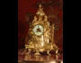 Stunning Gilt Brass Clock with Lions Rampant