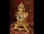 Large Antique French Rococo Table Clockby A.D. Mougin