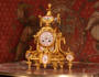 Sevres Porcelain and Gilt Metal Boudoir Clock by Japy Freres