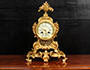 Antique French Rococo Ormolu Clock by Samuel Marti