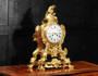 Large Antique French Rococo Ormolu Clock - Music