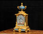 Serves Porcelain and Ormolu Antique French Clock