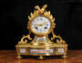 Early Porcelain and Ormolu Clock by Andre Hoffmann and Vincenti