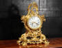 Large Antique French Gilt Bronze Rococo Clock - Music
