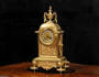 Antique French Louis XVI Classical Gilt Bronze Clock by Samual Marti