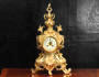 Large Antique French Gilt Bronze Rococo Clock by Vincenti