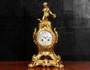 Antique French Rococo Clock Cupid by AD Mougin