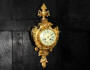 Antique French Gilt Bronze Louis XVI Cartel Wall Clock