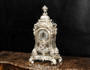 Spectacular Antique French Silver Bronze Baroque Clock by Samuel Marti